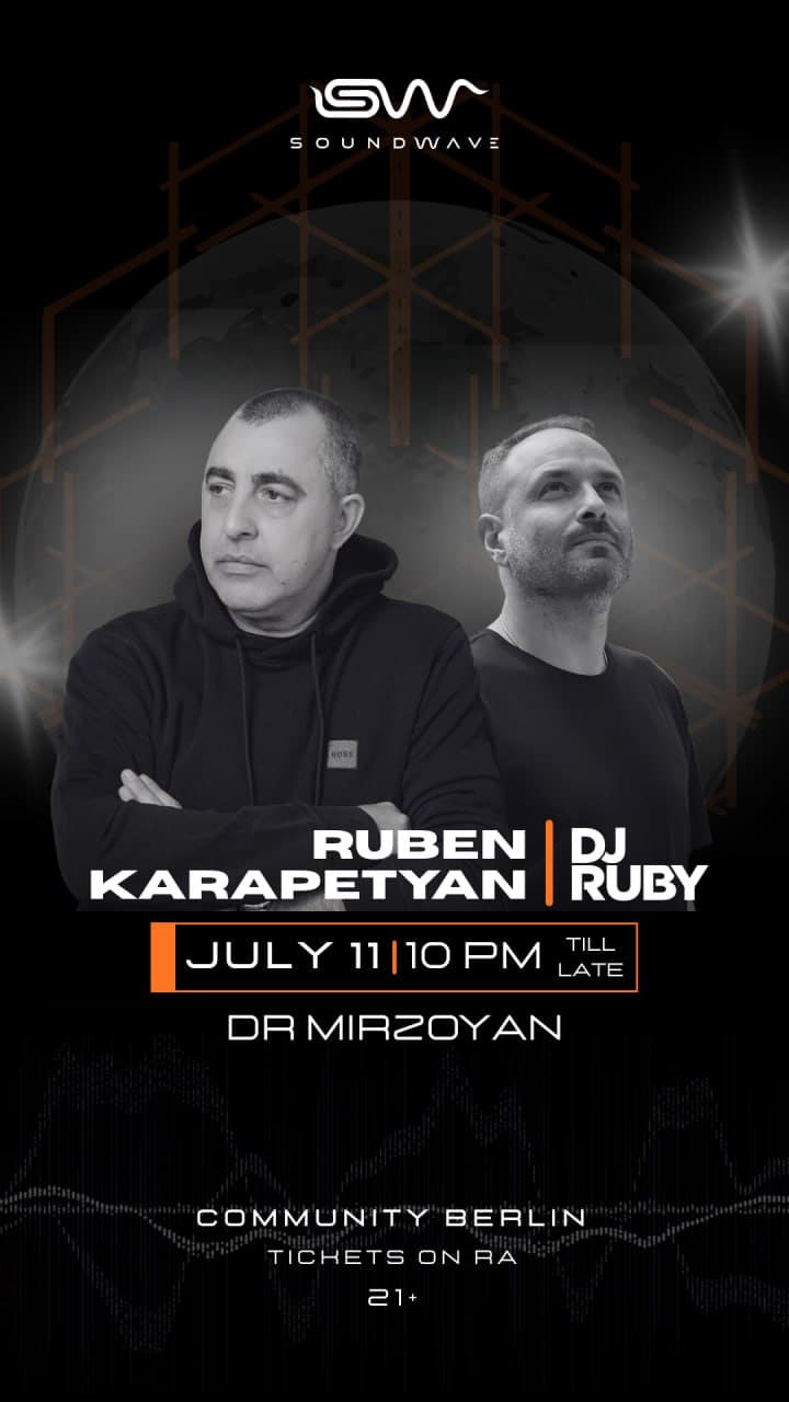 SOUNDWAVE PRESENTS Ruben Karapetyan AND DJ Ruby